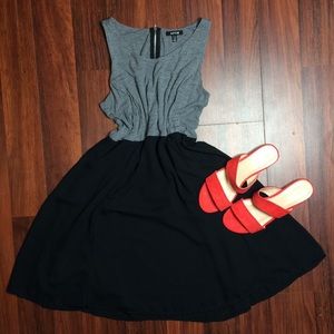 Apt 9 Grey&Black Dress, NWOT, Medium Petite